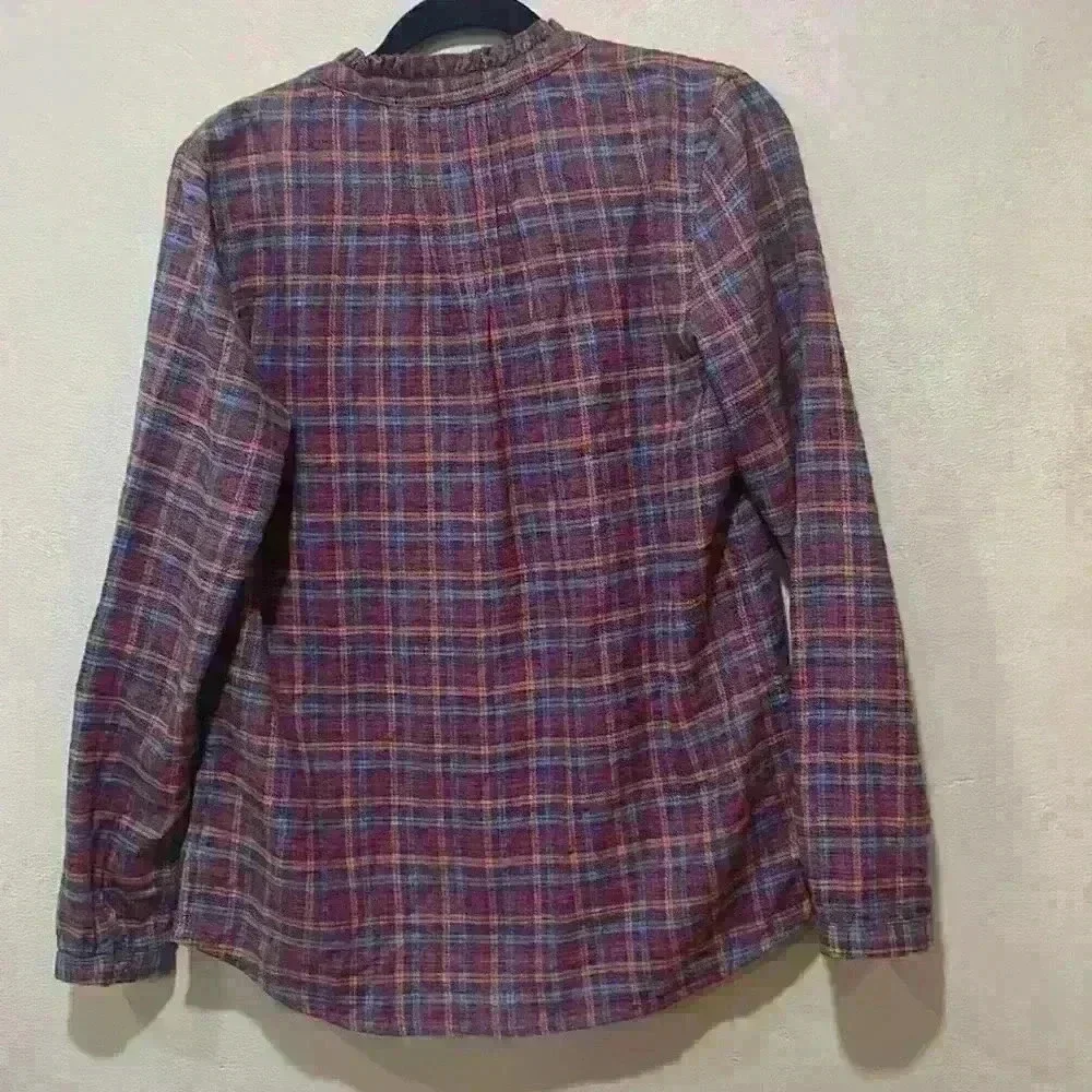 Carbon 2 Cobalt Women Wheaton Plaid Button Down Long Sleeve Shirt Size Small - Picture 5 of 11
